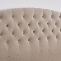 Sänggavel med knappar 160 x 125 cm beige - Capetown