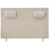 Sänggavel med nackkuddar 180 x 125 cm - Beige