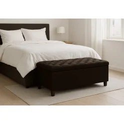 Sängkista Hasslö 120 cm - Mörkbrun