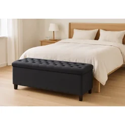 Sängkista Hasslö 120 cm - Mörkgrå