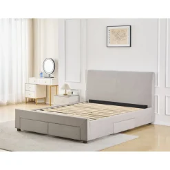 Sängram 140 x 200 cm - Grå