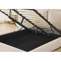 Sängram lyx 160 x 200 cm - Beige