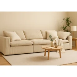 Soffa 320 cm beige manchester