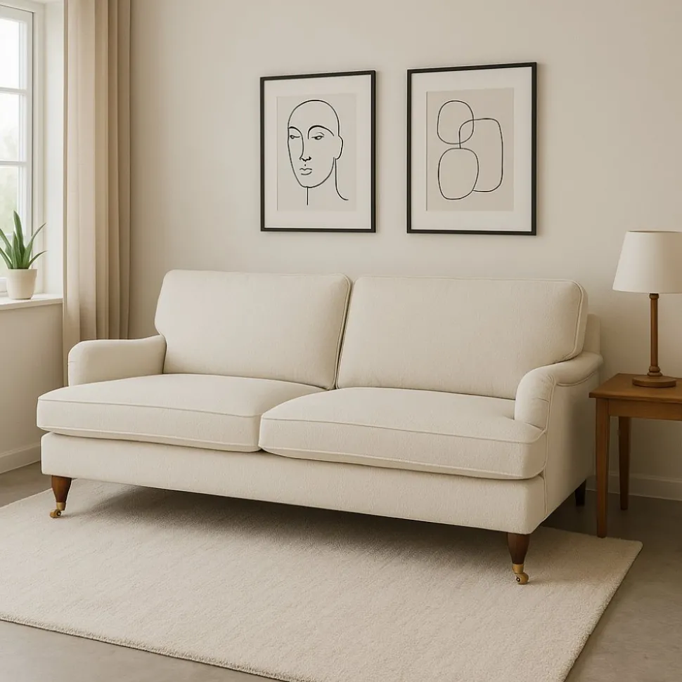 Soffa 210 cm bred Howard Watford Deluxe i bouclé