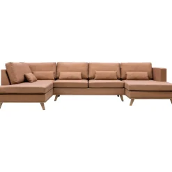 Soffa 322 cm brun PU - Ranger