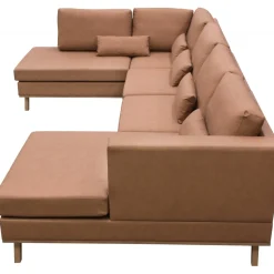 Soffa 322 cm brun PU - Ranger