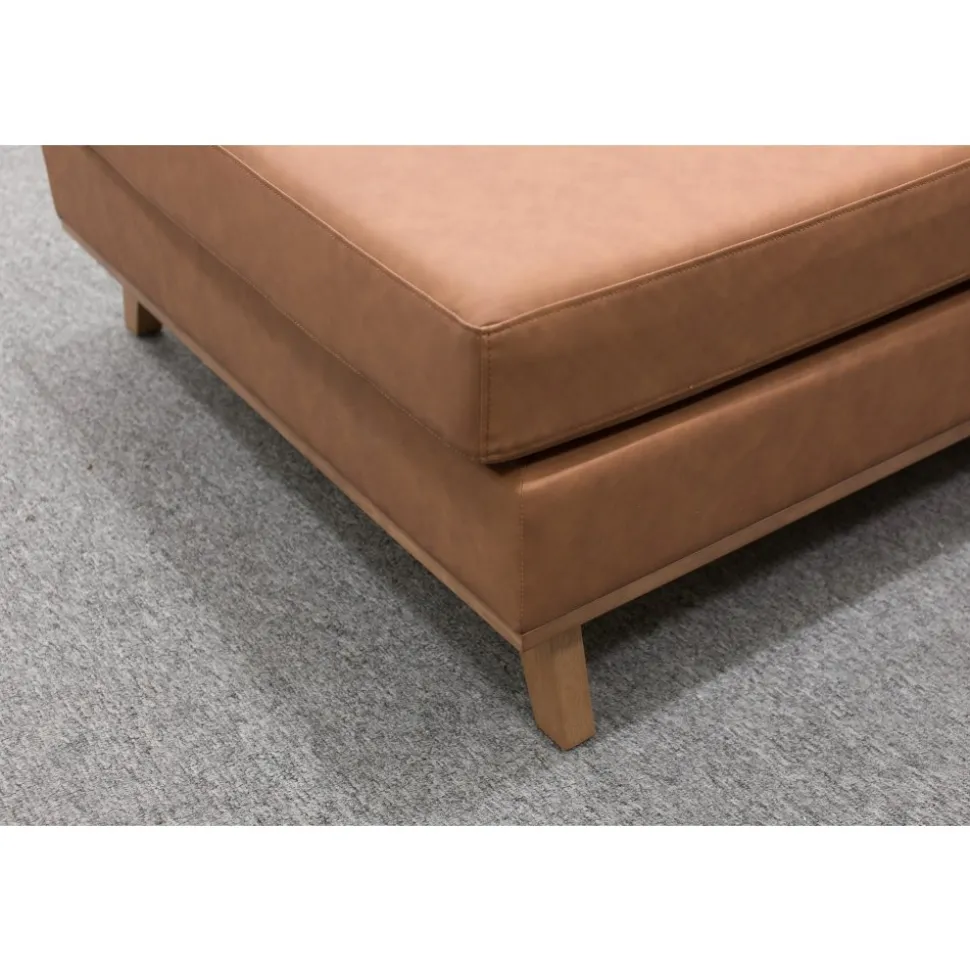 Soffa 322 cm brun PU - Ranger