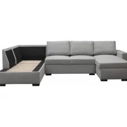 Soffa 309 cm ljusgrå - Solna