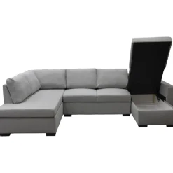 Soffa 309 cm ljusgrå - Solna