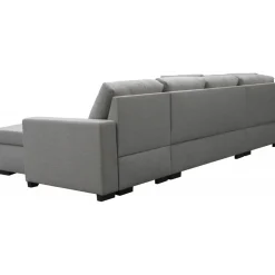 Soffa 309 cm ljusgrå - Solna + Textilrengöring för möbler