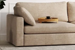 Soffa 266 cm 4-sits mörkbeige - Moby