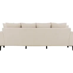 Soffa beige 4-sits med lösa kuddar - Remy