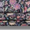 Soffa blommigt tyg 3-sits - 204 cm + Fläckborttagare för möbler