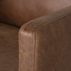 Soffa brun vintage 3-sits 223 cm