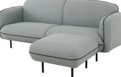 Soffa Catta med fotpall - 200 cm + Textilrengöring för möbler