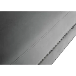 Soffa chesterfield 3-sits grå 219 cm lång + Fläckborttagare för möbler