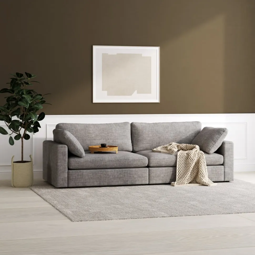 Soffa Falkenberg 4-sits 266 cm bred - Grå