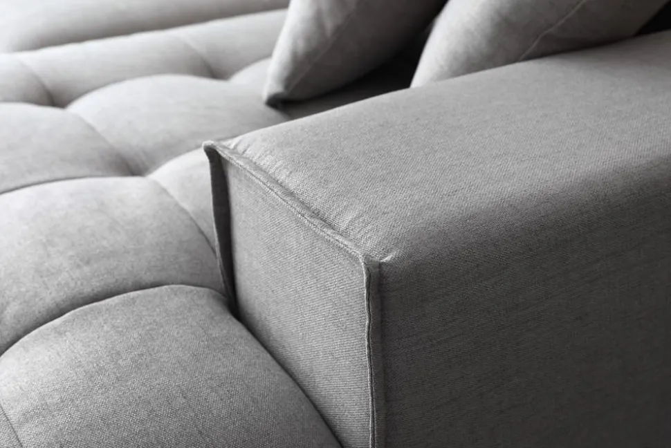 Soffa grå divan 251 cm - Sake