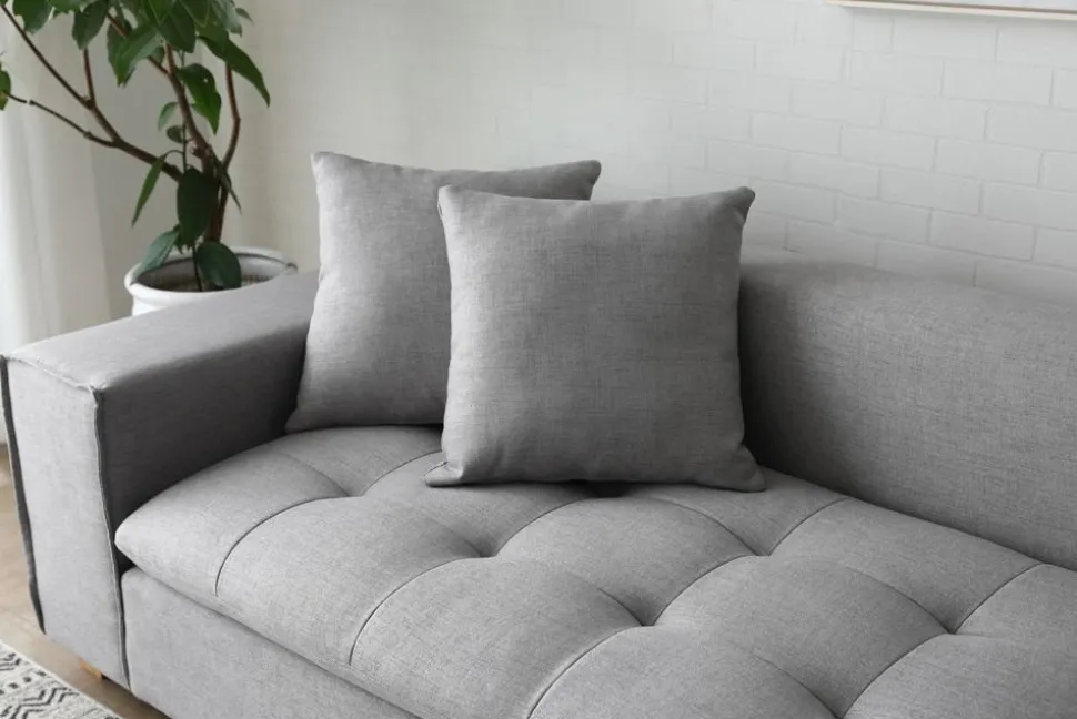 Soffa grå divan 251 cm - Sake