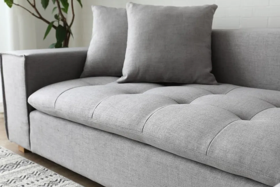 Soffa grå divan 251 cm - Sake