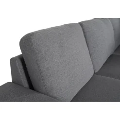 Soffa grå med öppet avslut 244 cm