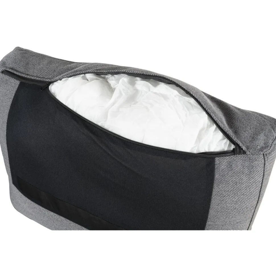 Soffa grå med öppet avslut 244 cm + Textilrengöring för möbler