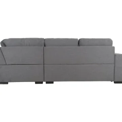Soffa grå med öppet avslut 244 cm + Textilrengöring för möbler
