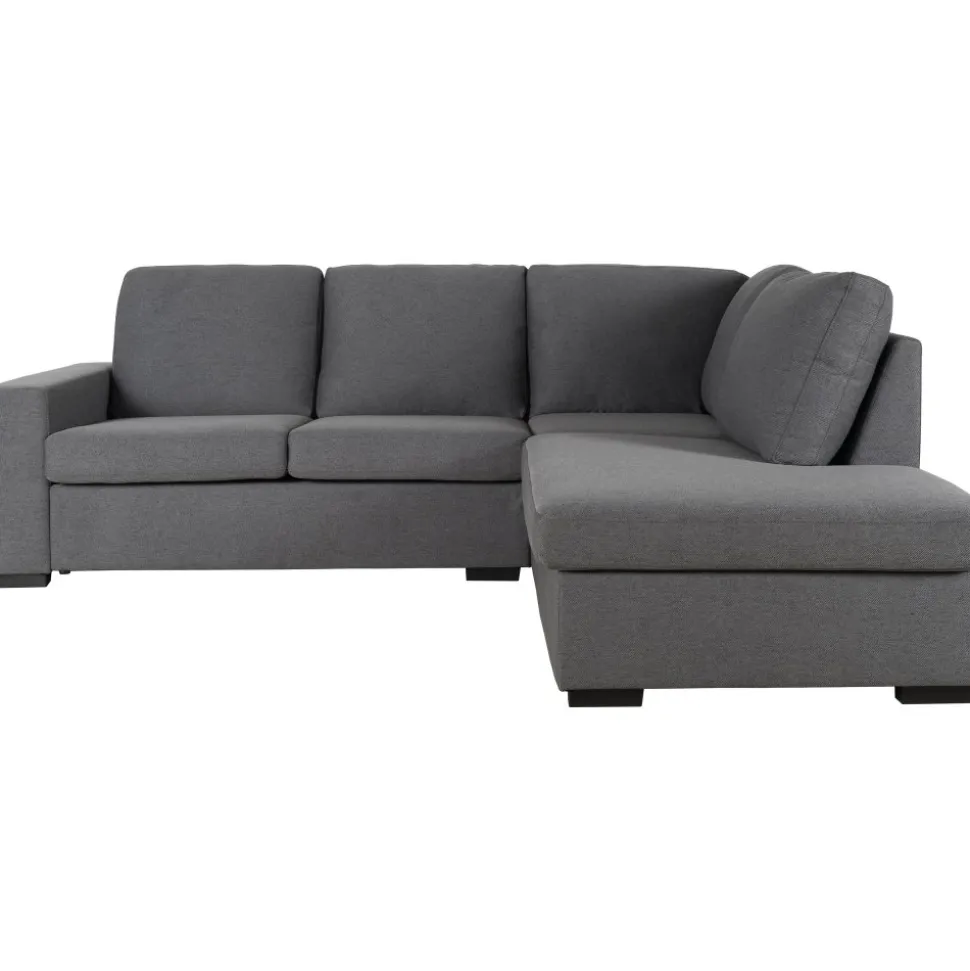 Soffa grå med öppet avslut 244 cm + Fläckborttagare för möbler