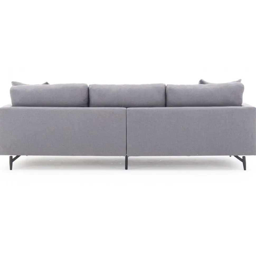 Soffa grå 4-sits 255 cm Hedlunda + Textilrengöring för möbler