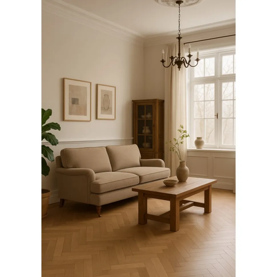 Soffa Howard London Premium 208 cm - Gråbeige