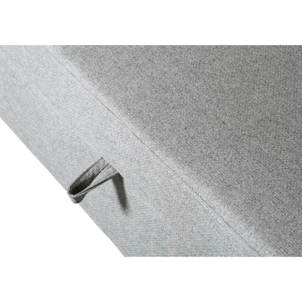 Soffa med förvaring grå 214 cm bred + Textilrengöring för möbler