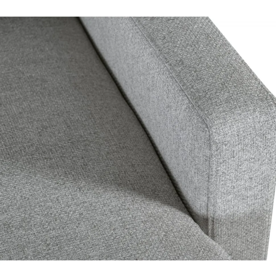 Soffa med förvaring grå 214 cm bred + Textilrengöring för möbler