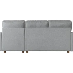 Soffa med förvaring grå 214 cm bred + Fläckborttagare för möbler