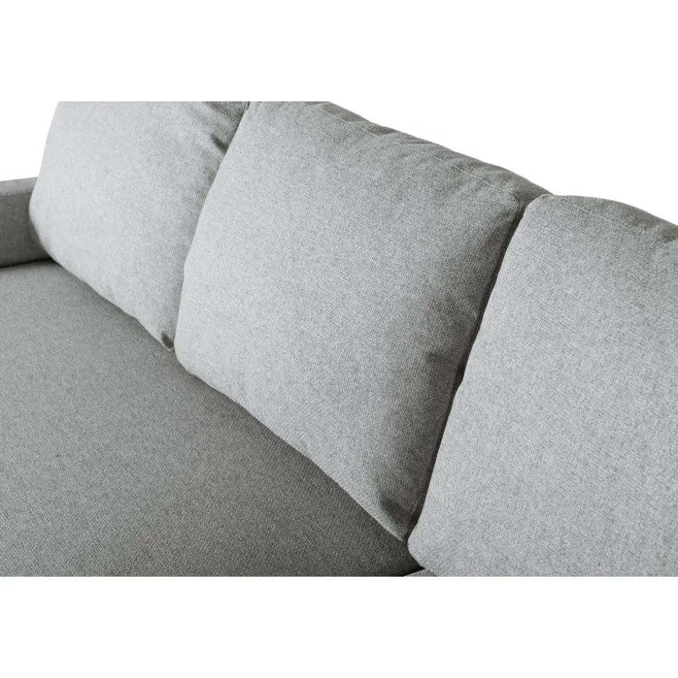 Soffa med förvaring grå 214 cm bred + Fläckborttagare för möbler