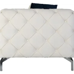 Soffa med knappar beige sammet 200 cm + Fläckborttagare för möbler