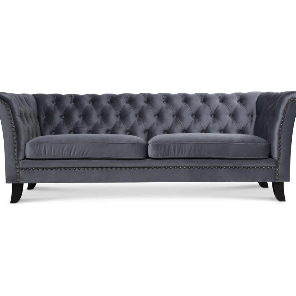 Soffa Milton Chesterfield - 212 cm + Fläckborttagare för möbler