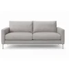 Soffa Nordic 219 cm - Gråbeige läderimitation