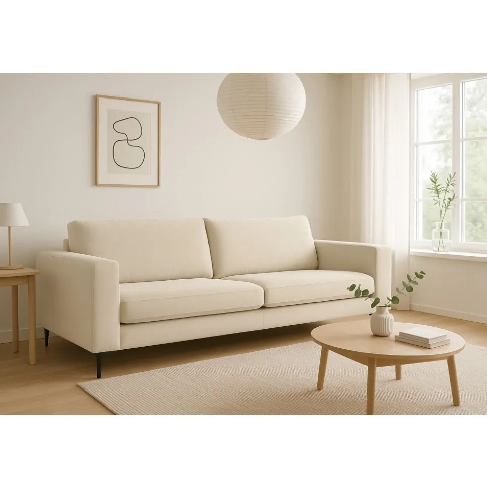 Soffa 3-sits beige - Aspen