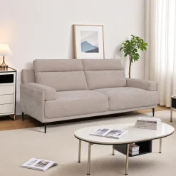 Soffa 3-sits beige 208 cm - Amsterdam + Möbeltassar