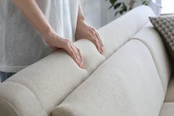 Soffa 3-sits beige modern - Hanna + Textilrengöring för möbler