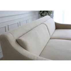 Soffa 3-sits beige modern - Hanna + Textilrengöring för möbler