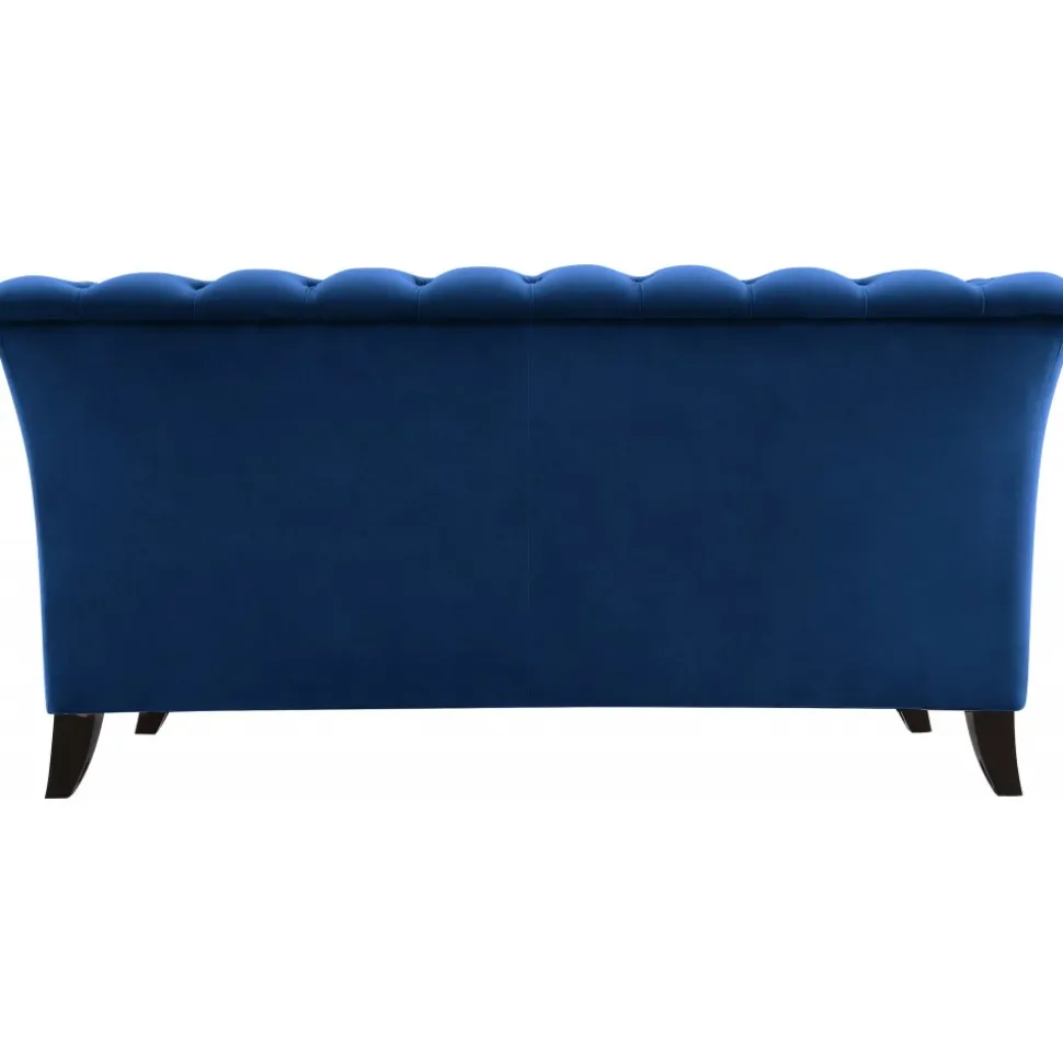 Soffa 2-sits chesterfield blå - Milton