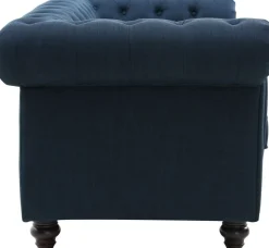 Soffa 2-sits chesterfield blå - Herron