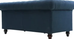 Soffa 2-sits chesterfield blå - Herron