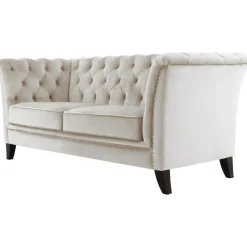 Soffa 2-sits chesterfield beige - Milton + Möbeltassar