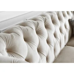 Soffa 2-sits chesterfield beige - Milton + Möbeltassar