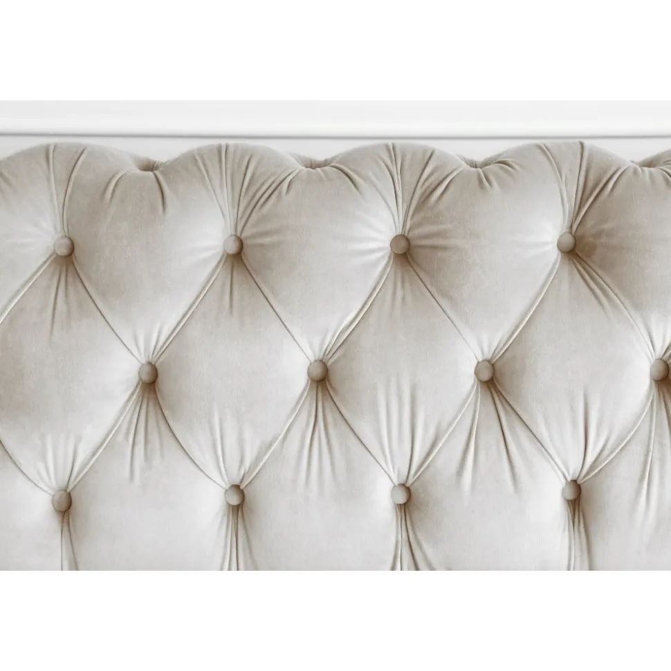 Soffa 2-sits chesterfield beige - Milton + Möbeltassar