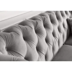 Soffa 2-sits chesterfield grå - Henry