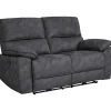 Soffa 2-sits elektrisk ställbar recliner - Grå
