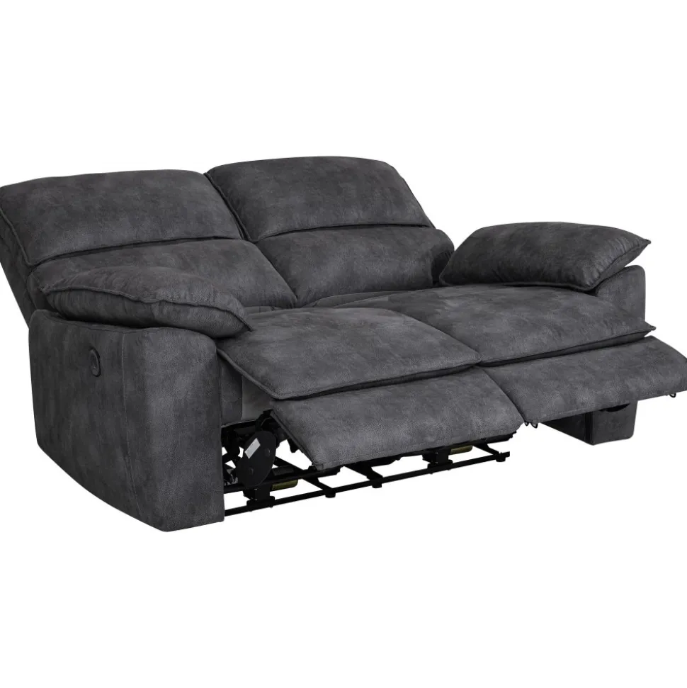 Soffa 2-sits elektrisk ställbar recliner - Grå